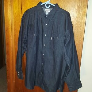 NWOT Carhartt Demin Button Up 3XL